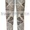 newest fashion jeans print pattern beaded capris skinny pictures sexy jeans women
