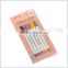 Kearing Permanent Fabric Marker 12 PCS assorted color DIY T Shirt Fabric Marker in Clear Polybag 1.0MM fiber tip #FM112