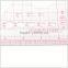 Kearing flexible plastic 1/5 triangle scale rulers 50*70 cm for measure with sandwich line for Engineering measuring#8515