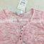 Women stock apparel v-neck slub cotton t-shirt