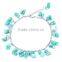 diy garnet natural chip stone link chain anklet handmade chip stone beads chain anklet bracelet for valentine's gifts