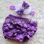 Full Ruffles Baby Underwear Boutique Clothing Solid Color Bloomers Match Headband