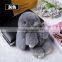 Rex Keychain play dead rabbit cute doll pendant key bag Pom Pom toy doll car keychain