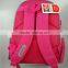 2015 New Fashion Girls' Red School Bag Hot List gril printing
