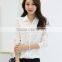 custom wholesale ladies blouse patterns women cotton formal business blouse with dot