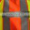 ANSI contrast polyester zipper closure tricot reflective 3M safety vest