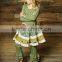 fall turkey embroidery handmade childrem clothing