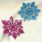 Hot Sale christmas tree Snowflakes plastic christmas plastic glitter hanging snowflake ,christmas decorations