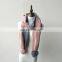 Multicolor or Pure colour genuine rabbit hair ball knitted wool scarf