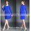 Ladies fashion pleated dress,, long sleeve spring dress, retailed dress