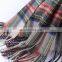 inner mongolia factory wholesale stock 2017 autumn winter warm women scarf fashionable scotland tartan check plaid wool shawl