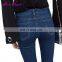 Eaby Hot Sale blue boot cut speakers trousers 2017 latest design pants jeans women