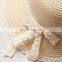 Custom paper hats straw hat with lace for children