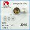 Jet color round rivoli point back crystal stones for fancy jewelry
