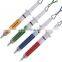hot sale nurse lanyard pen in syringe shape ballpoint ball pen