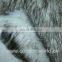 pink blue faux fur trim long pile hair fake fur for women coat