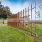 Outdoor garden metal fencing corten steel fence