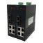 6-портовый гигабитный световой кольцевой промышленный Ethernet-коммутатор