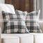 Home Decorative Plaid pattern Square Throw Pillow case Covers  for Sofa