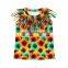Mexican Serape Blouse Girls Children Fringe shirts And Tops