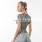 Wholesale under boob printing womens short Sleeve pullover crop top tshirt