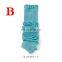 Foot Knitted Leg Warmers Exercise Protective Leg Cover Coloured Stripes Warm Thermal Socks