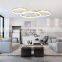 Modern minimalist living room chandelier post-modern creative ring led light restaurant cafe chandelier single head