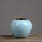 Blue Gild Retro Light Luxury Ceramic Plant Vase Decor Art For Bedroom Office Hotel