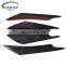 Carest 4pcs Glossy Carbon Fiber Car Bumper Fin Canard Splitter Diffuser Valence Spoiler Lip High Quality