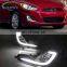 Carest 2PCS DRL Daytime Running Light Fog Light cover Signal lamp For Hyundai Accent Solaris Verna 2010 2011 2012 2013