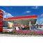 LF space frame gas fuel filling station canopy