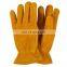 Hot sell heavy duty cow split construction work leather gloves for hand protective