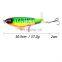 Hot sale 8 color 10CM 13G Topwater Floating Whopper Popper Lure Hooks Hard Bait propeller Fishing Lures