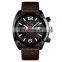 New SKMEI 9190 Genuine Leather Strap 3atm Water Resistant Quartz Watch for Men