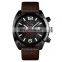 new SKMEI 9190 genuine leather strap 3atm water resistant quartz watch for men