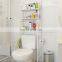 K&B hot sale wholesale metal floor space save rack toilet bathroom storage shelf no drilling