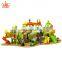 Kids playground plastic slides outdoor playground equipment