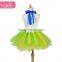 The yellow soft and best quality short tulle prom dress