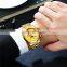 Luxury high-end top grade classical men's mechanical stainless steel 22k gold watch