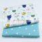 Cartoon Cat Triangle print children's bed skin friendly cotton twill fabric bed sheet fabric