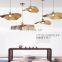 Nordic Art Simple Style Ceiling Lamp Modern Lotus Leaf Pendant Light Round Restaurant Indoor Chandelier