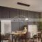 Modern Style LED Linear Strip Luxury Office Pendant Lamp Decorative Ceiling Chandelier Lamp for Living Room