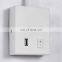 Hot Sale Aluminum 9W White Bedroom Hotel Modern Square Bedside Wall Mounted Reading Light LED Wall Lamp