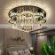 living room led chandelier crystal lights for ceiling lamp modern decoration hanging light india