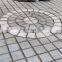 Fan shape tumbled  cobble stone pattern