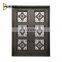 High Quality Iron Safety Entrance Front Doors Laser Cut Rustic Wrought Iron Doors Swing Glass Door Design For Houses Home