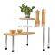 3 Tier Corner Shelf Bamboo Countertop Organizer Bookshelf Display Shelves Space Saving Rack