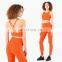 Workout Fitness Yoga Set For Women Two Piece High Waist Leggings Lightweight Double Hip Line