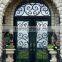 WHG14038 modern wrought iron double door for villa long lifespan