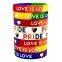 Hot Sale  Custom Promoting Wristband Lovely Gifts Imprinted Silicone Bracelets for LGBT and Pride Month Parade